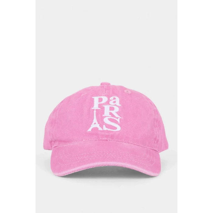 Defacto G0835A8PN114 Pembe Nakışlı Pamuklu Cap Şapka Kız Çocuk