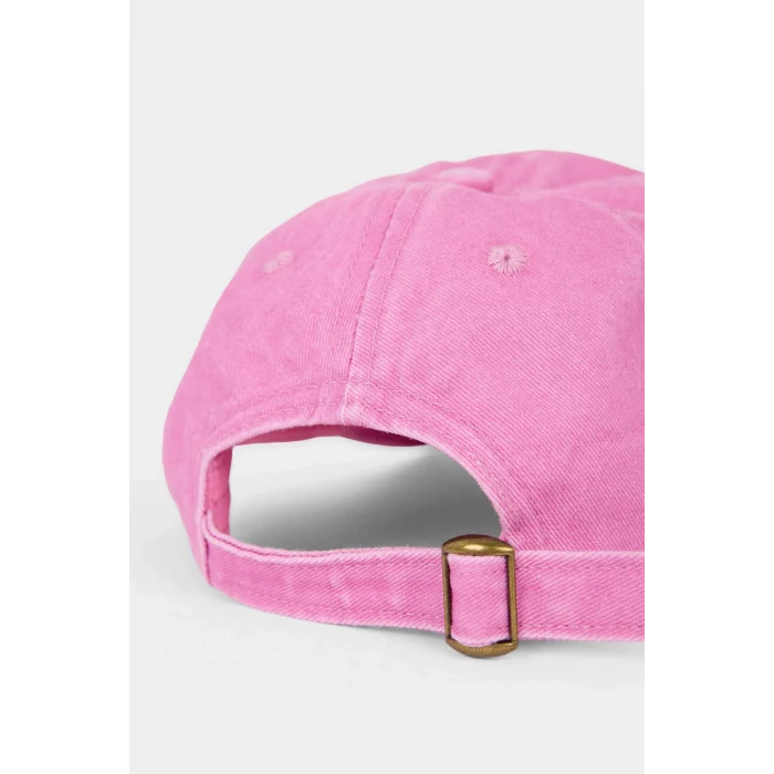 Defacto G0835A8PN114 Pembe Nakışlı Pamuklu Cap Şapka Kız Çocuk