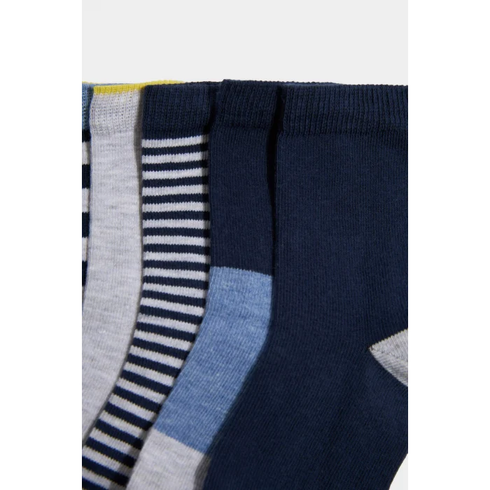 Defacto G2040A8KR1 Çok Renkli Baskılı 7li Pamuklu Uzun Çorap Erkek Çocuk