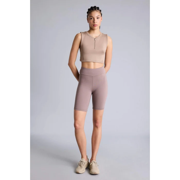 Defacto Z6741AZBN532 Kahve Bıker Beli Saran Sporcu Tayt