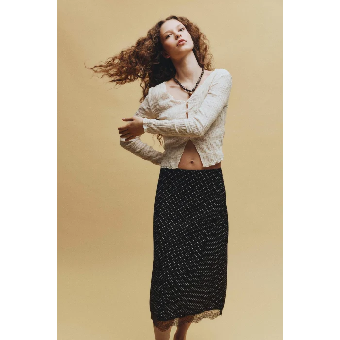 Defacto H1720AXER118 Ekru Fıtted Düğmeli Bluz