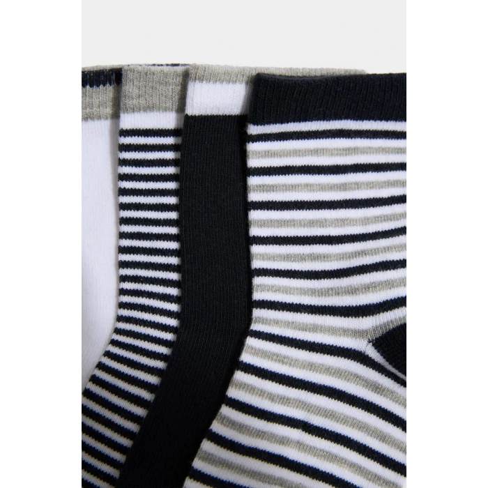 Defacto G2034A8KR1 Çok Renkli Çizgili 5li Pamuklu Uzun Çorap Erkek Çocuk