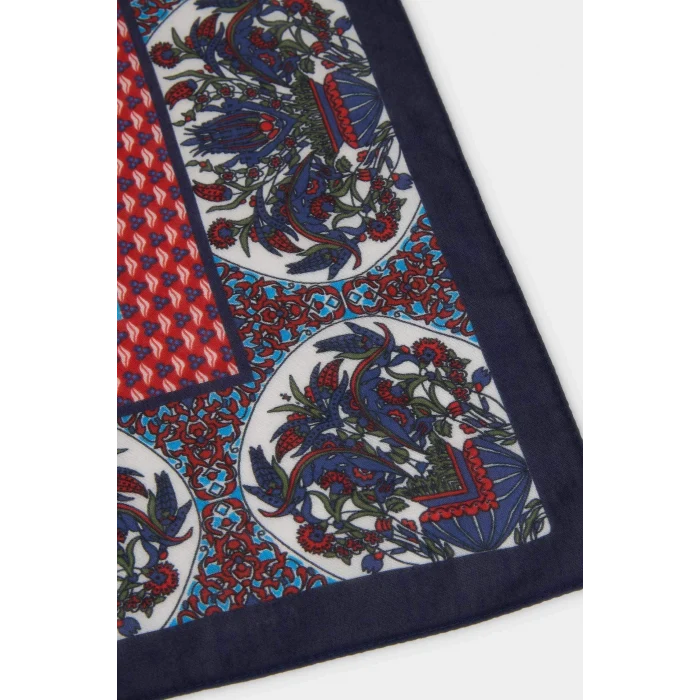 Defacto A0847AXBE230 Mavi Kadın Desenli Pamuklu Bandana