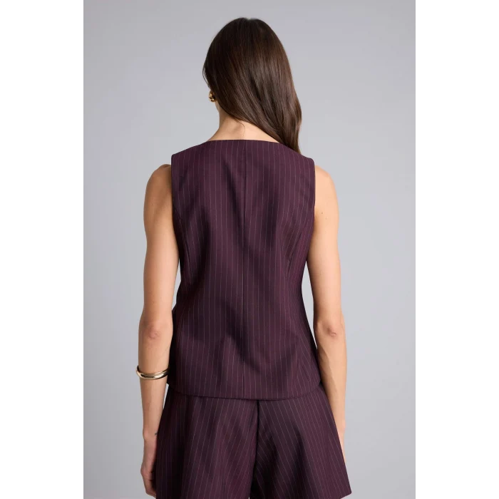 Defacto F8180AXBR455 Bordo Fıtted Bisiklet Yaka Yelek