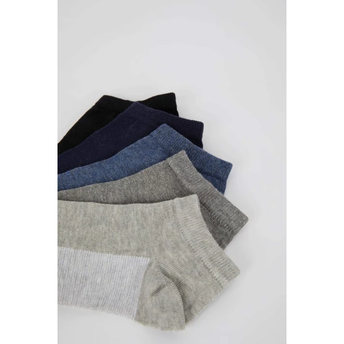 Defacto K4582AZKR1 Çok Renkli Erkek 5li Pamuklu Patik Çorap