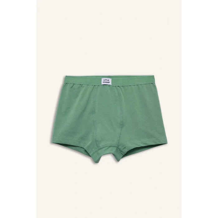 Defacto H0941A8BE364 Mavi Penye 3lü Boxer Erkek Çocuk