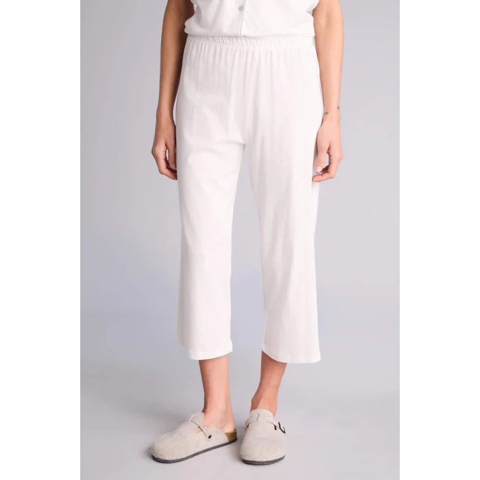 Defacto H1700AXER98 Ekru Pijama Takımı Üst Alt