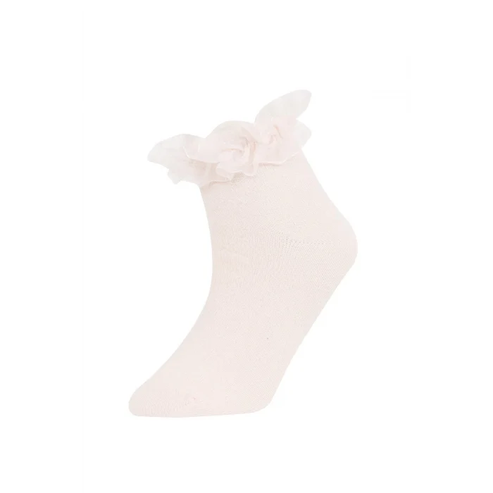 Defacto C2937A8KR1 Coral Kız Çocuk 3lü Pamuklu Patik Okul Çorabı