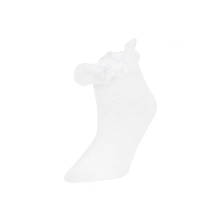 Defacto C2937A8KR1 Coral Kız Çocuk 3lü Pamuklu Patik Okul Çorabı