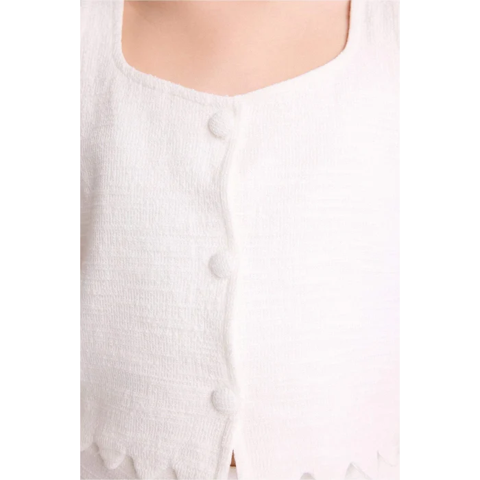 Defacto G7694A8WT34 Beyaz 2li Takım Kız Çocuk