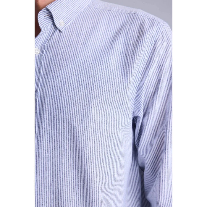 Defacto G2530AXIN131 İndigo Regular Fıt Polo Yaka Pamuklu Gömlek