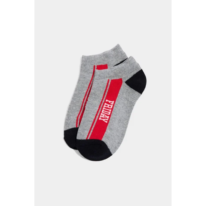 Defacto G2029A8KR1 Çok Renkli Baskılı 7li Pamuklu Patik Çorap Erkek Çocuk