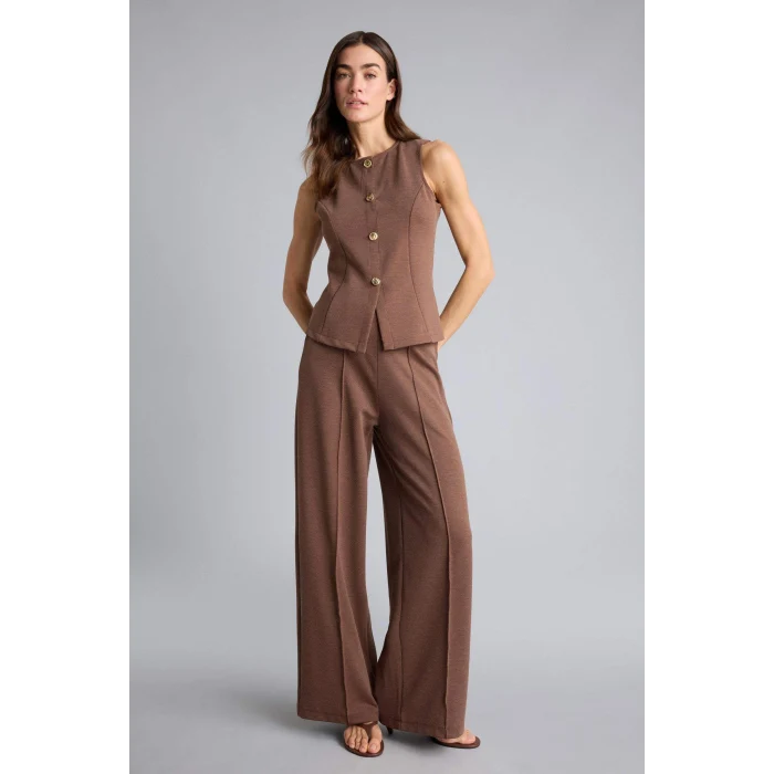 Defacto H5403AXBN271 Kahve Wıde Leg Pantolon