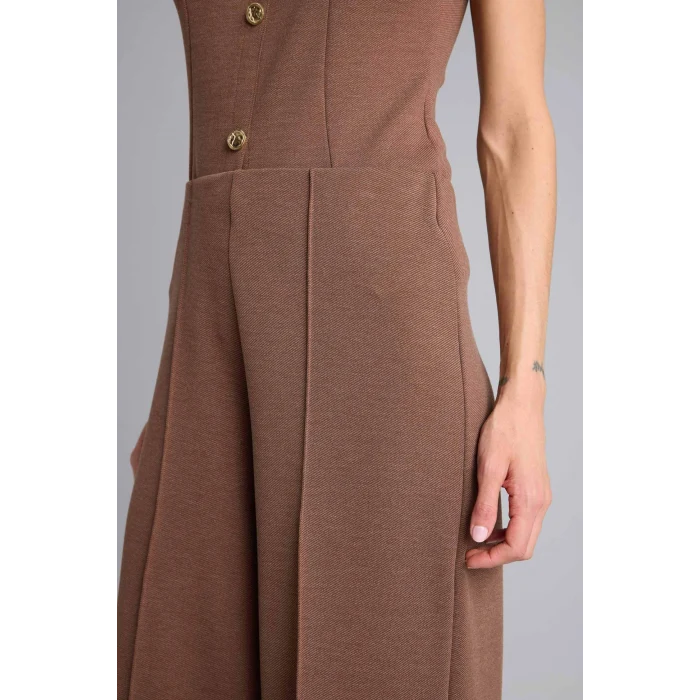 Defacto H5403AXBN271 Kahve Wıde Leg Pantolon