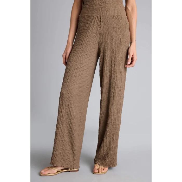 Defacto D3570AXBN229 Kahve Wıde Leg Bürümcük Pantolon
