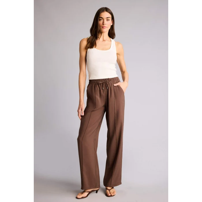 Defacto E8235AXBN151 Kahve Wıde Leg Yüksek Bel Modal Pantolon