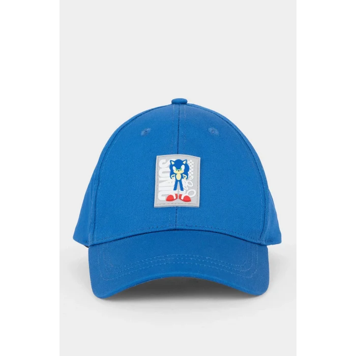 Defacto G0137A8BE2 Mavi Sonıc The Hedgedog: Modern Pamuklu Cap Şapka Erkek Çocuk