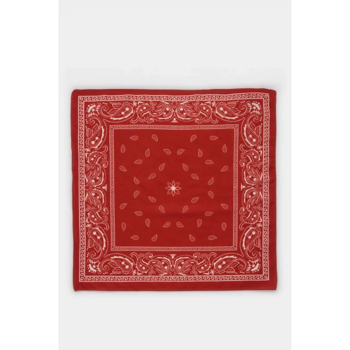 Defacto N7447AZOG520 Turuncu Kadın Desenli Pamuklu Bandana