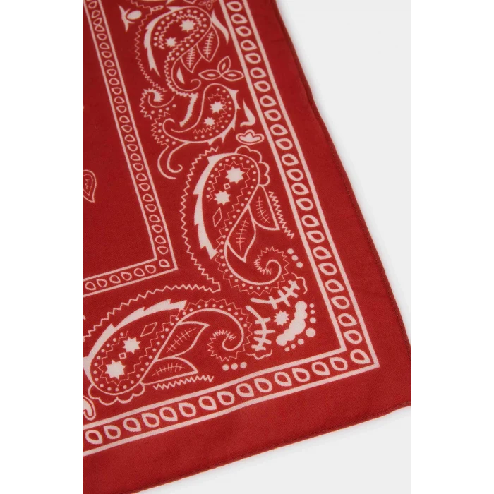 Defacto N7447AZOG520 Turuncu Kadın Desenli Pamuklu Bandana