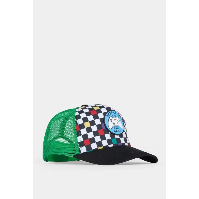 Defacto Z3682A6KR1 Çok Renkli Desenli Dokuma Cap Şapka Erkek Çocuk