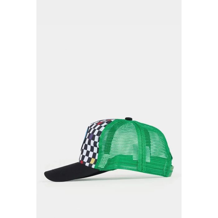 Defacto Z3682A6KR1 Çok Renkli Desenli Dokuma Cap Şapka Erkek Çocuk