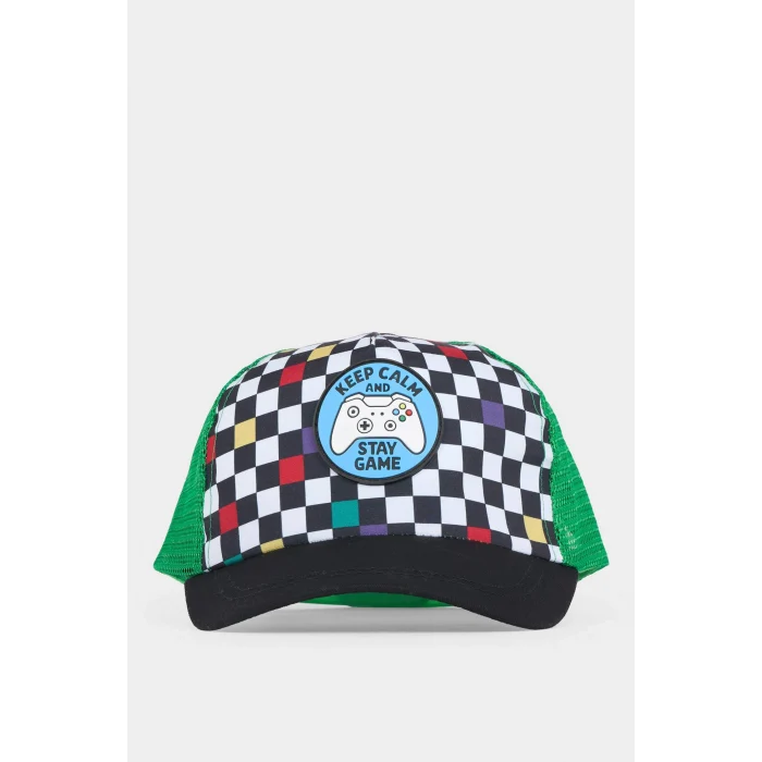 Defacto Z3682A6KR1 Çok Renkli Desenli Dokuma Cap Şapka Erkek Çocuk