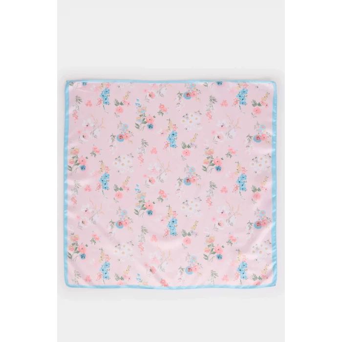 Defacto A0843AXPN1 Pembe Kadın Çiçekli Dokuma Fular