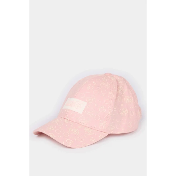 Defacto G0133A8PN1 Pembe Dısney Mıckey & Mınnıe Desenli Jean Cap Şapka Kız Çocuk