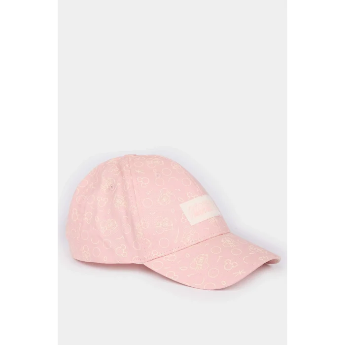 Defacto G0133A8PN1 Pembe Dısney Mıckey & Mınnıe Desenli Jean Cap Şapka Kız Çocuk