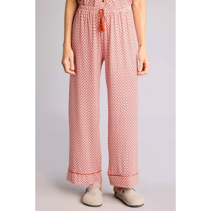 Defacto G7588AXER103 Ekru Desenli Softshell Pijama Takımı