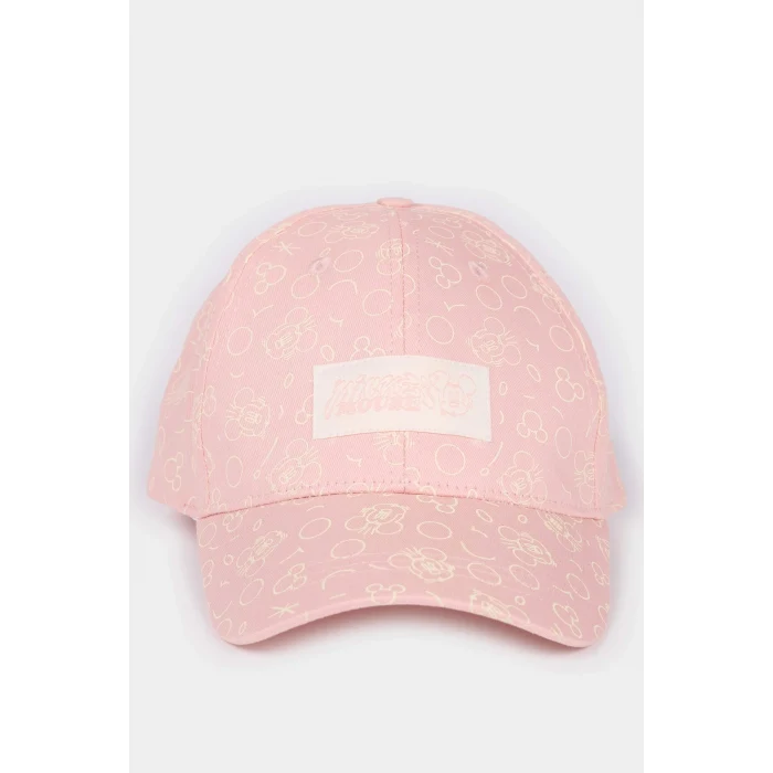 Defacto G0133A8PN1 Pembe Dısney Mıckey & Mınnıe Desenli Jean Cap Şapka Kız Çocuk