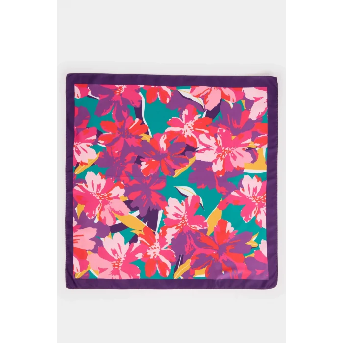 Defacto A0862AXPR156 Mor Kadın Desenli Fular