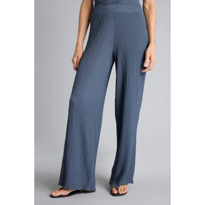 Defacto D3570AXIN247 İndigo Wıde Leg Bürümcük Pantolon