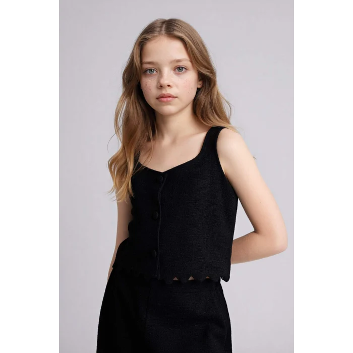 Defacto G7694A8BK81 Siyah 2li Takım Kız Çocuk