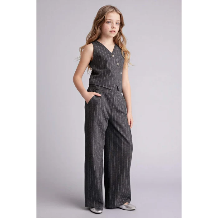 Defacto G7607A8GR253 Gri 2li Takım Kız Çocuk