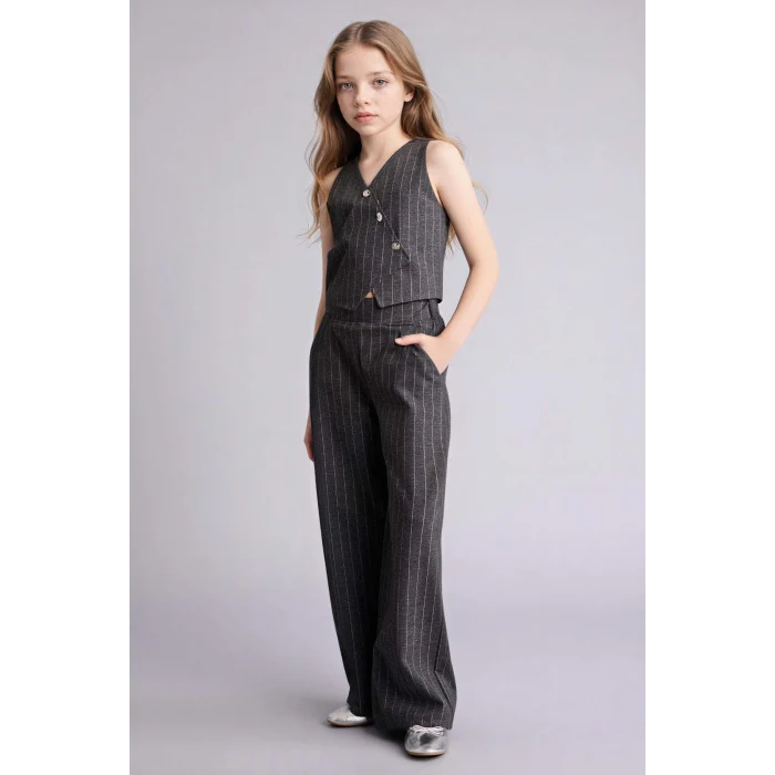 Defacto G7607A8GR253 Gri 2li Takım Kız Çocuk