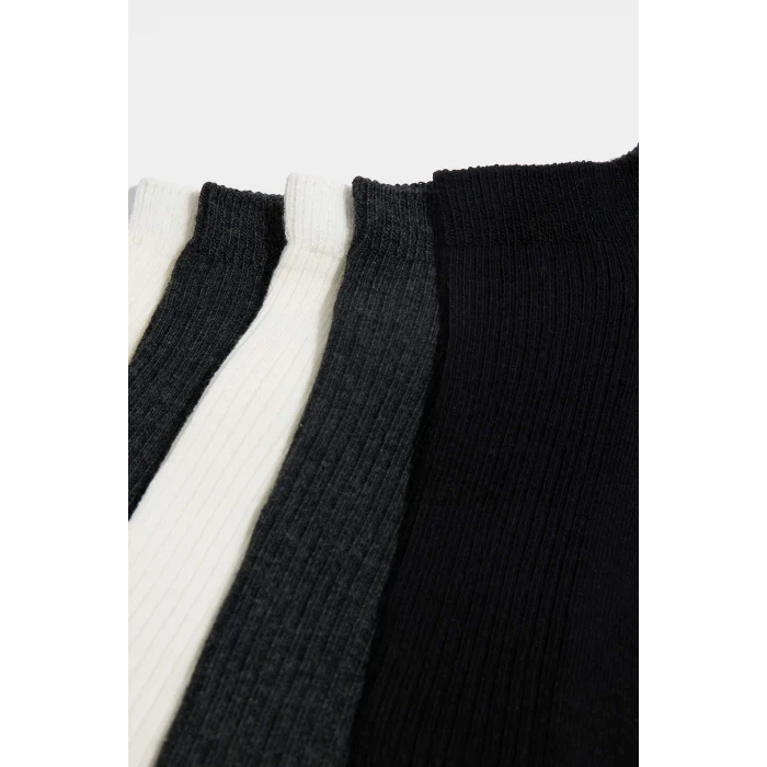 Defacto G2061AXKR1 Çok Renkli Erkek 5li Pamuklu Sneaker Çorap