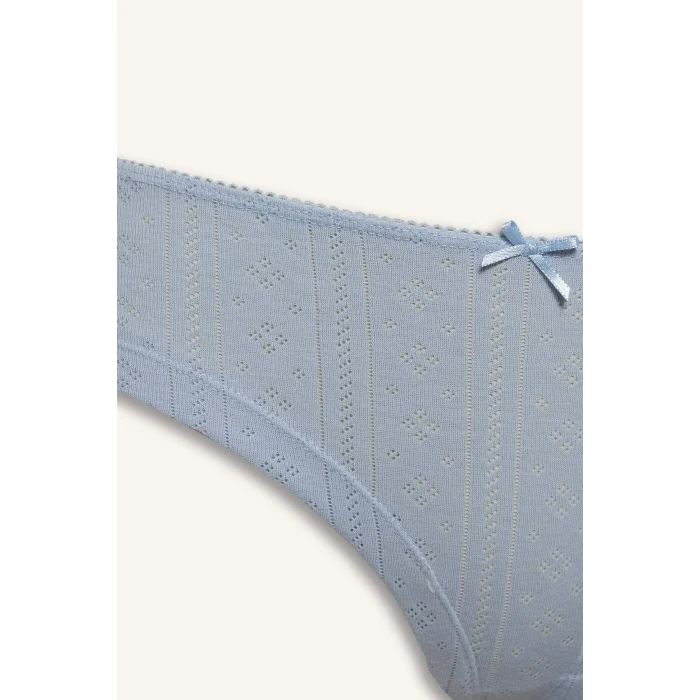 Defacto H0917AXBE550 Mavi 3lü Slip Külot