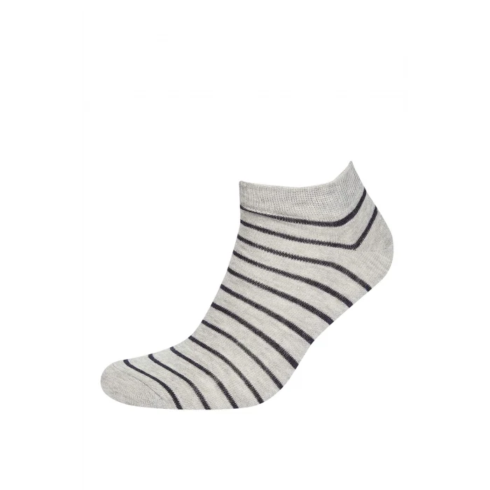 Defacto N1030AZKR1 Çok Renkli Erkek Baskılı 5li Pamuklu Patik Çorap