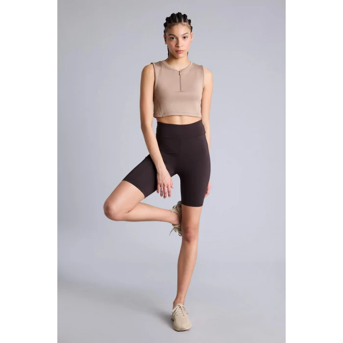 Defacto Z6741AZBN338 Kahve Biker Beli Saran Sporcu Tayt