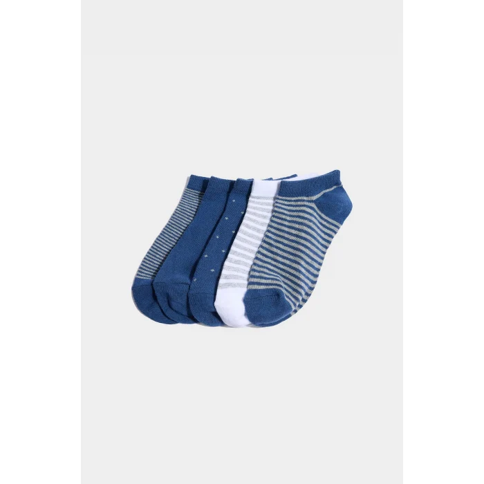 Defacto G7943A8KR1 Çok Renkli Desenli 5li Pamuklu Patik Çorap Erkek Çocuk