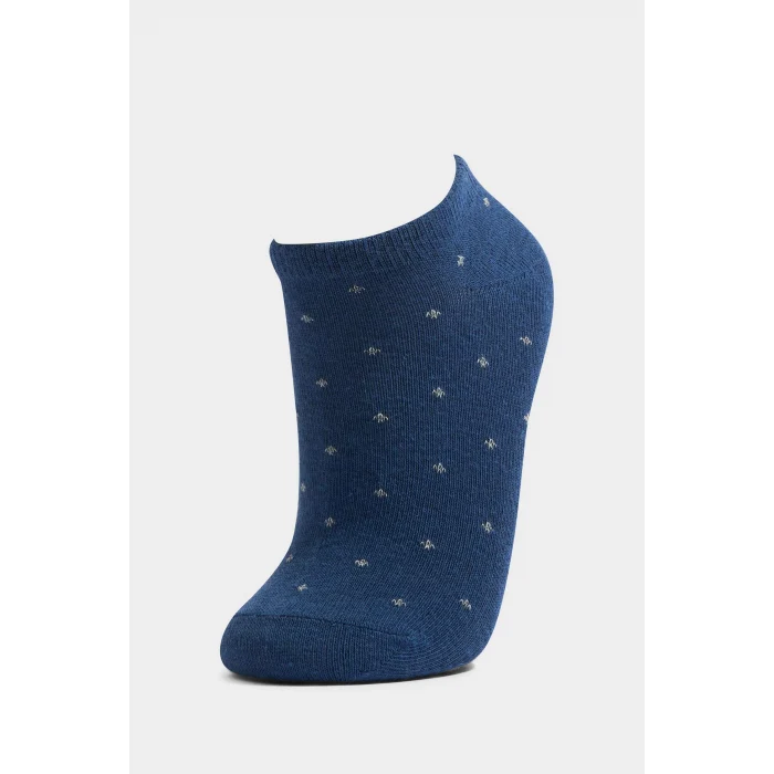 Defacto G7943A8KR1 Çok Renkli Desenli 5li Pamuklu Patik Çorap Erkek Çocuk