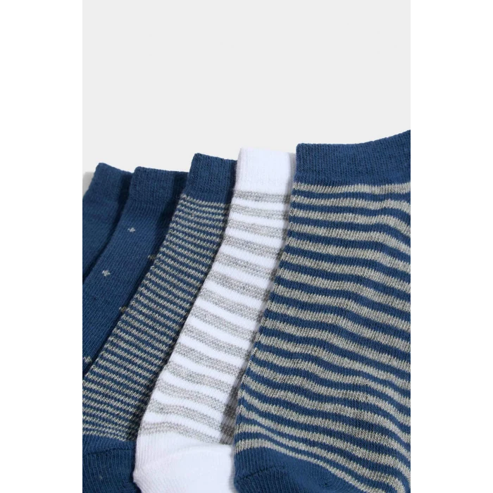 Defacto G7943A8KR1 Çok Renkli Desenli 5li Pamuklu Patik Çorap Erkek Çocuk