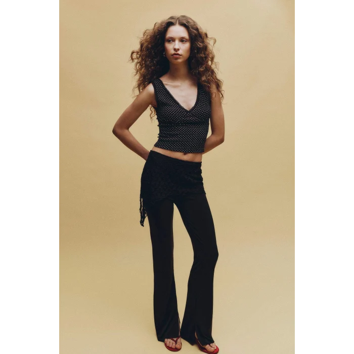 Defacto G9826AXBN267 Kahve Flare Fıt Pantolon