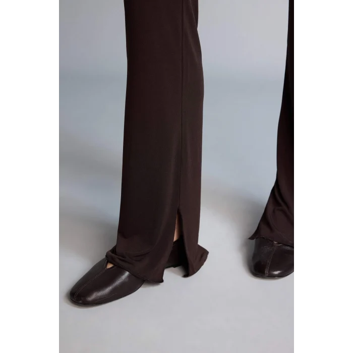 Defacto G9826AXBN267 Kahve Flare Fıt Pantolon