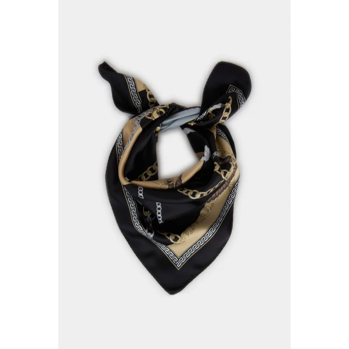 Defacto H1039AXKR1 Çok Renkli Kadın Saten Fular