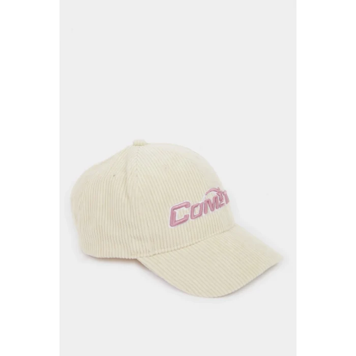 Defacto G0831A8BG303 Bej Baskılı Cap Şapka Kız Çocuk