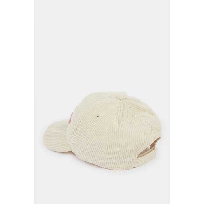 Defacto G0831A8BG303 Bej Baskılı Cap Şapka Kız Çocuk