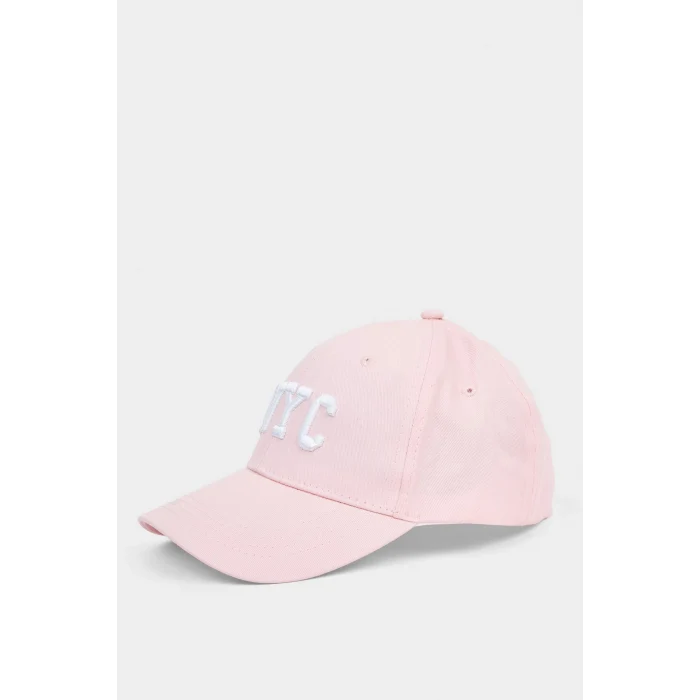 Defacto N6328AZPN1 Pembe Kadın Nakış Pamuklu Cap Şapka