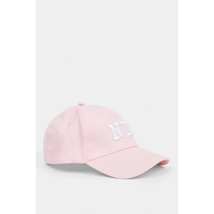 Defacto N6328AZPN1 Pembe Kadın Nakış Pamuklu Cap Şapka